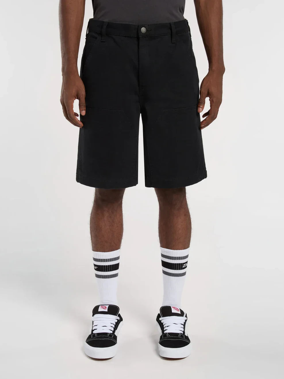 DICKIES CANVAS LOOSE CHAP SHORT BLACK 