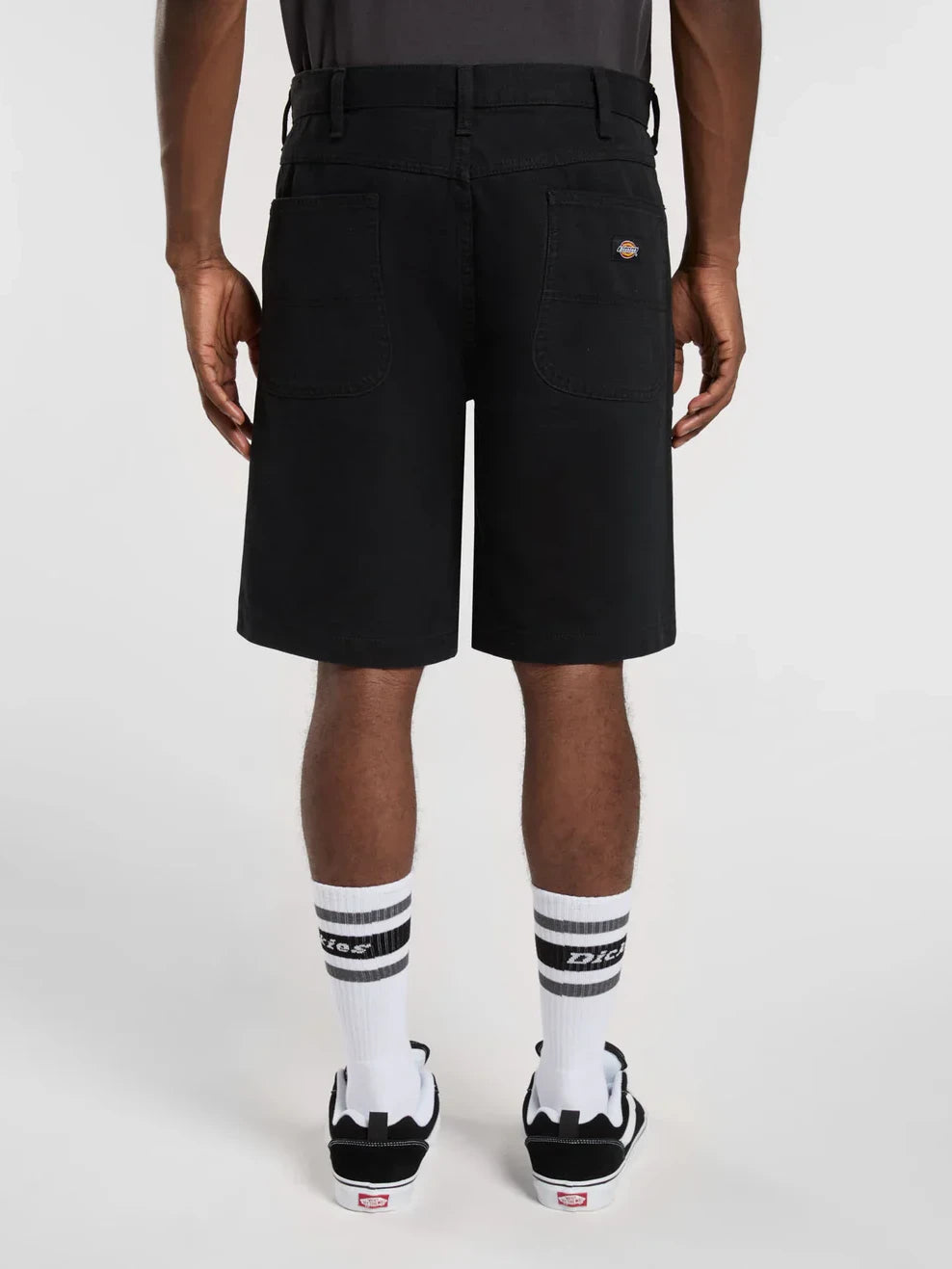 DICKIES CANVAS LOOSE CHAP SHORT BLACK 