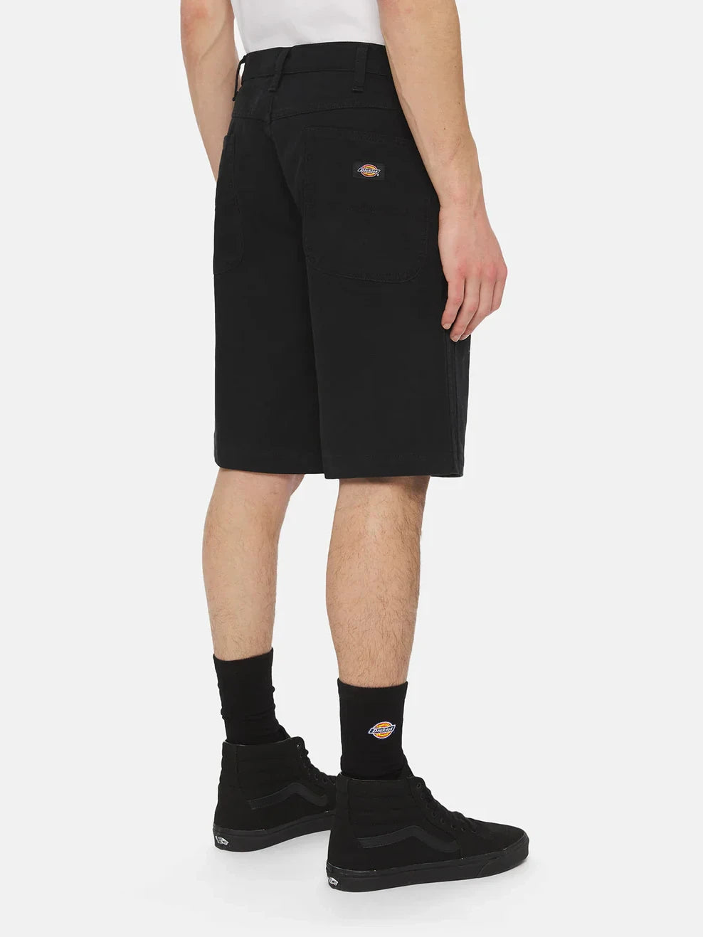 DICKIES CANVAS LOOSE CHAP SHORT BLACK 