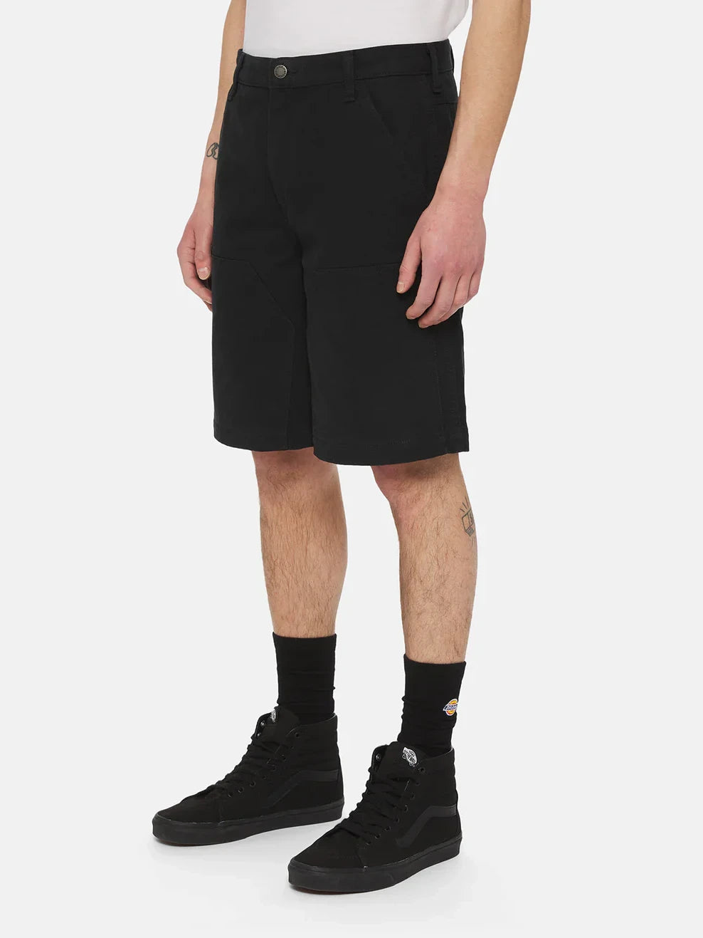 DICKIES CANVAS LOOSE CHAP SHORT BLACK 