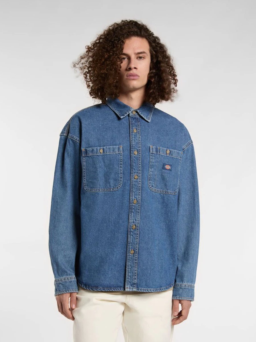 DICKIES HOUSTON DENIM SHIRT CLASSIC BLUE