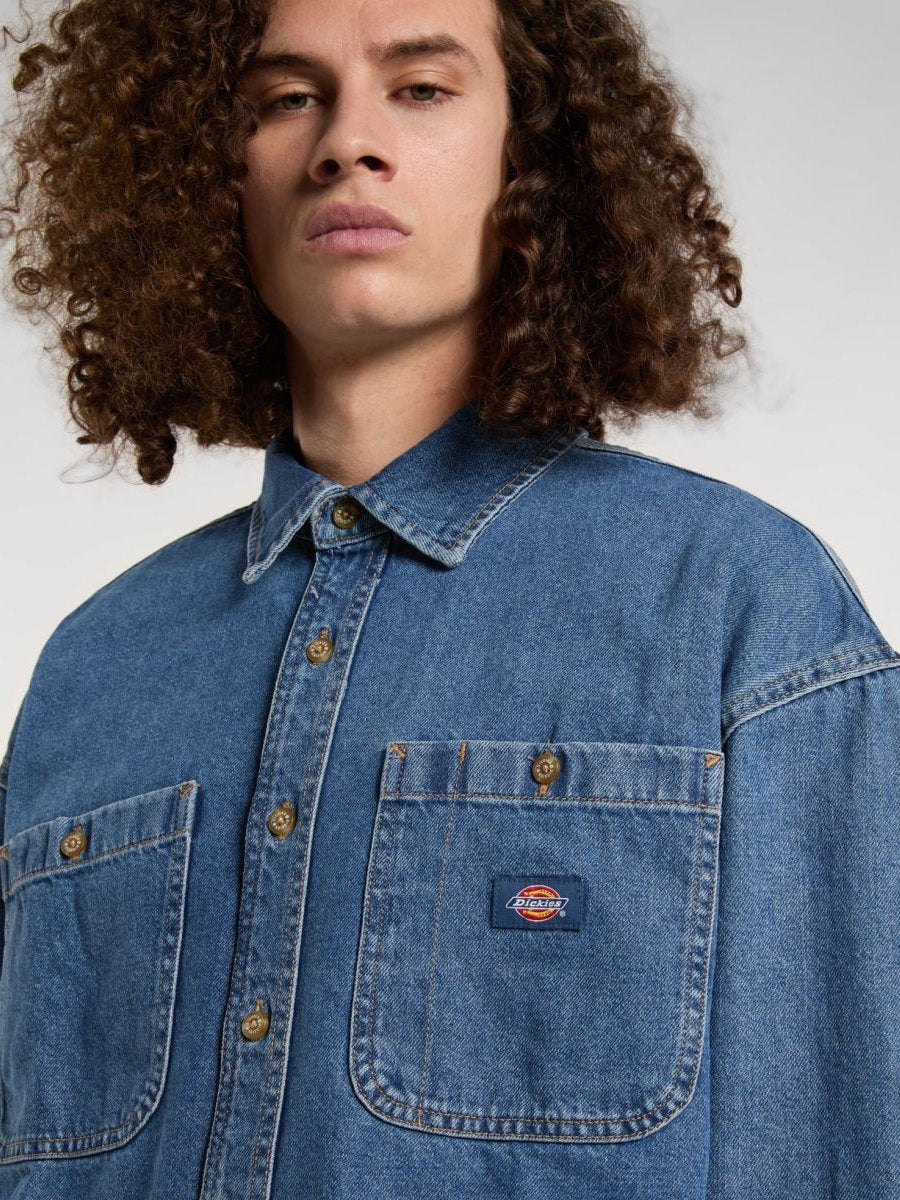 DICKIES HOUSTON DENIM SHIRT CLASSIC BLUE