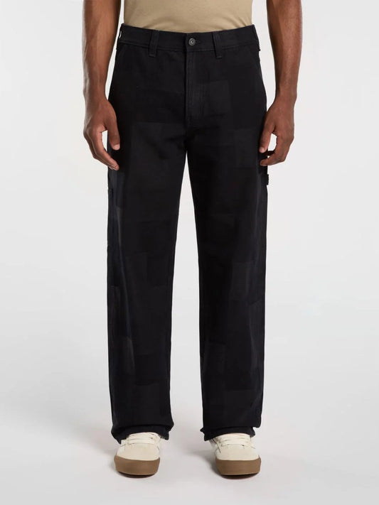 DICKIES JACQUARD CARPENTER PANTS RINSED