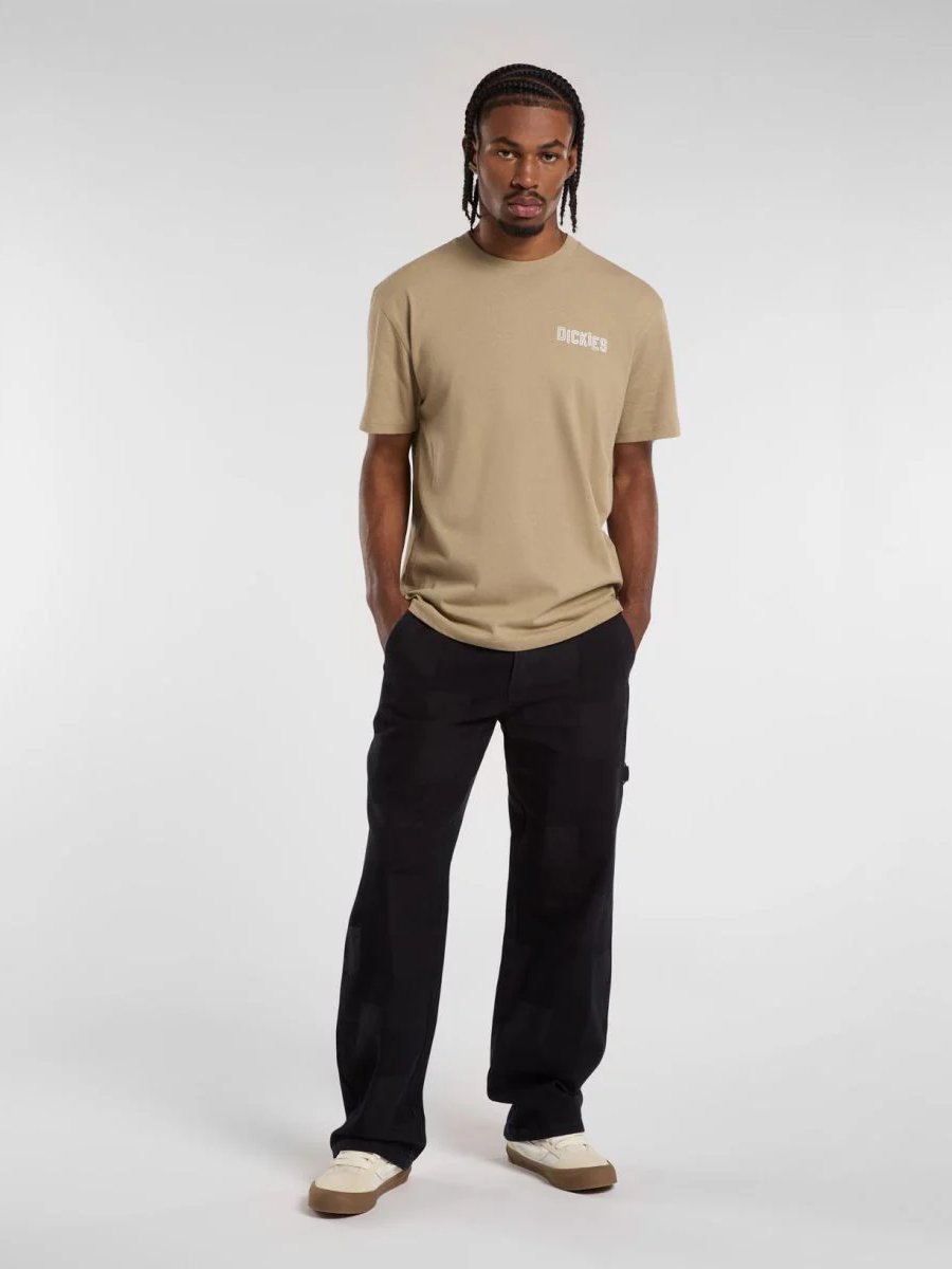 DICKIES JACQUARD CARPENTER PANTS RINSED