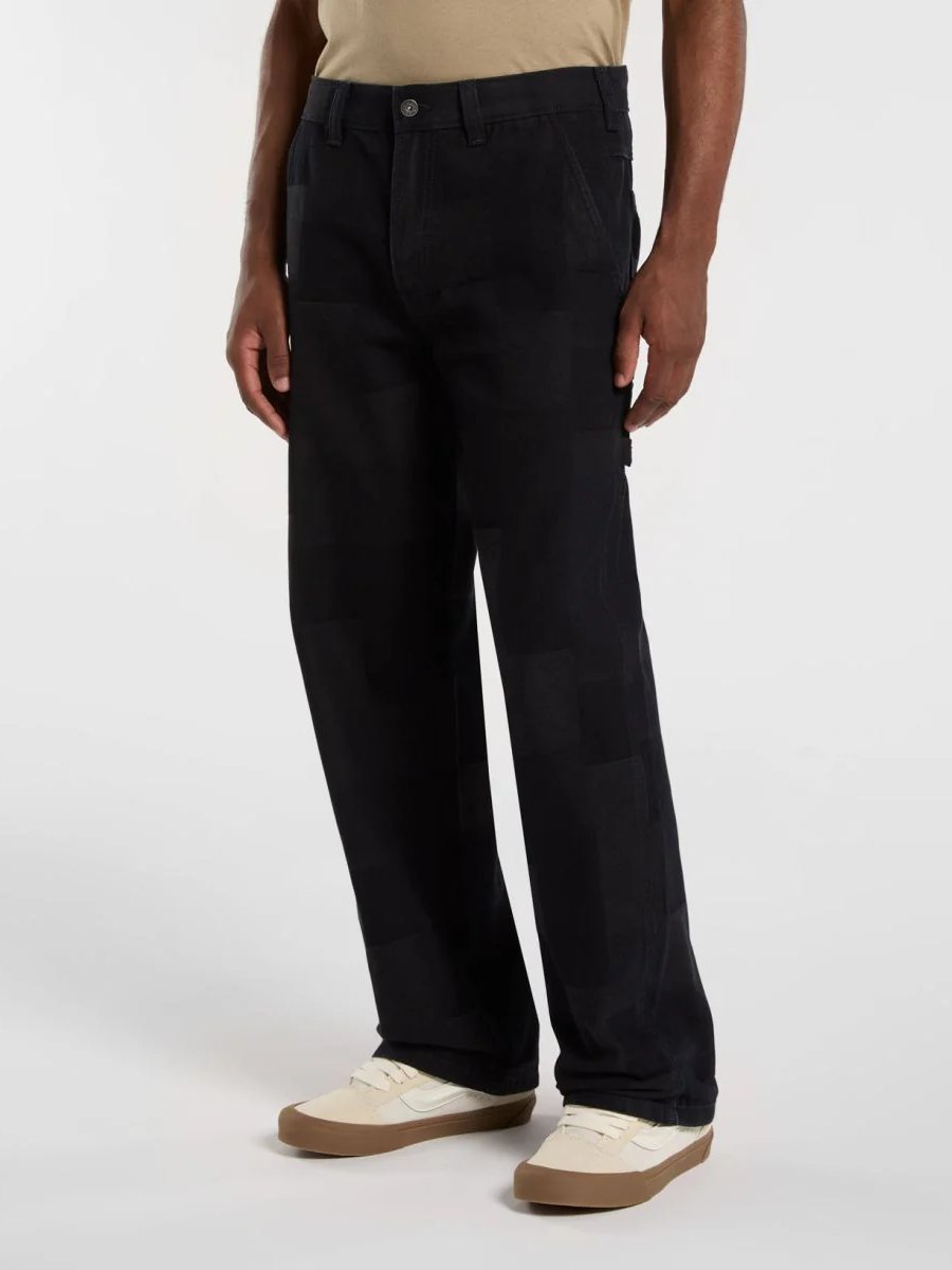 DICKIES JACQUARD CARPENTER PANTS RINSED