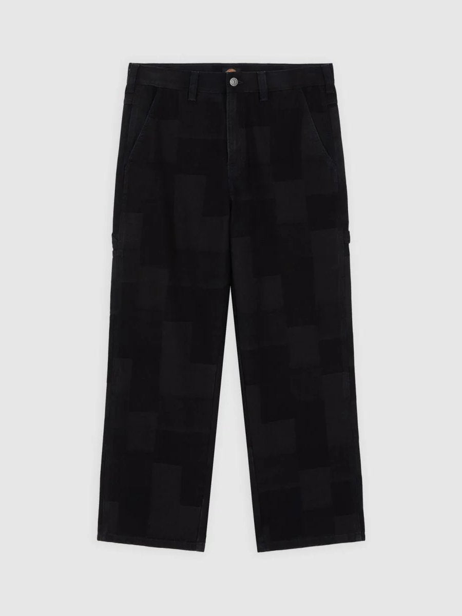 DICKIES JACQUARD CARPENTER PANTS RINSED