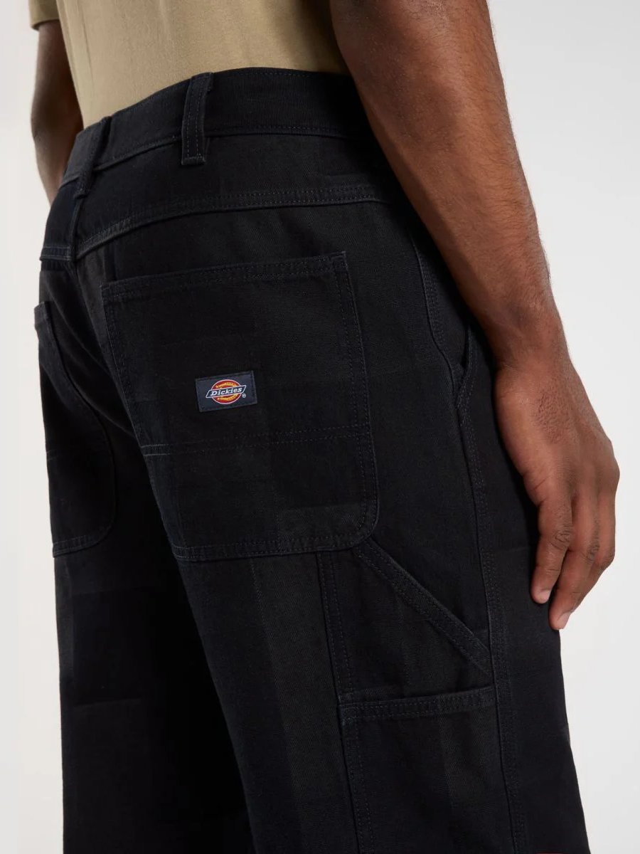 DICKIES JACQUARD CARPENTER PANTS RINSED