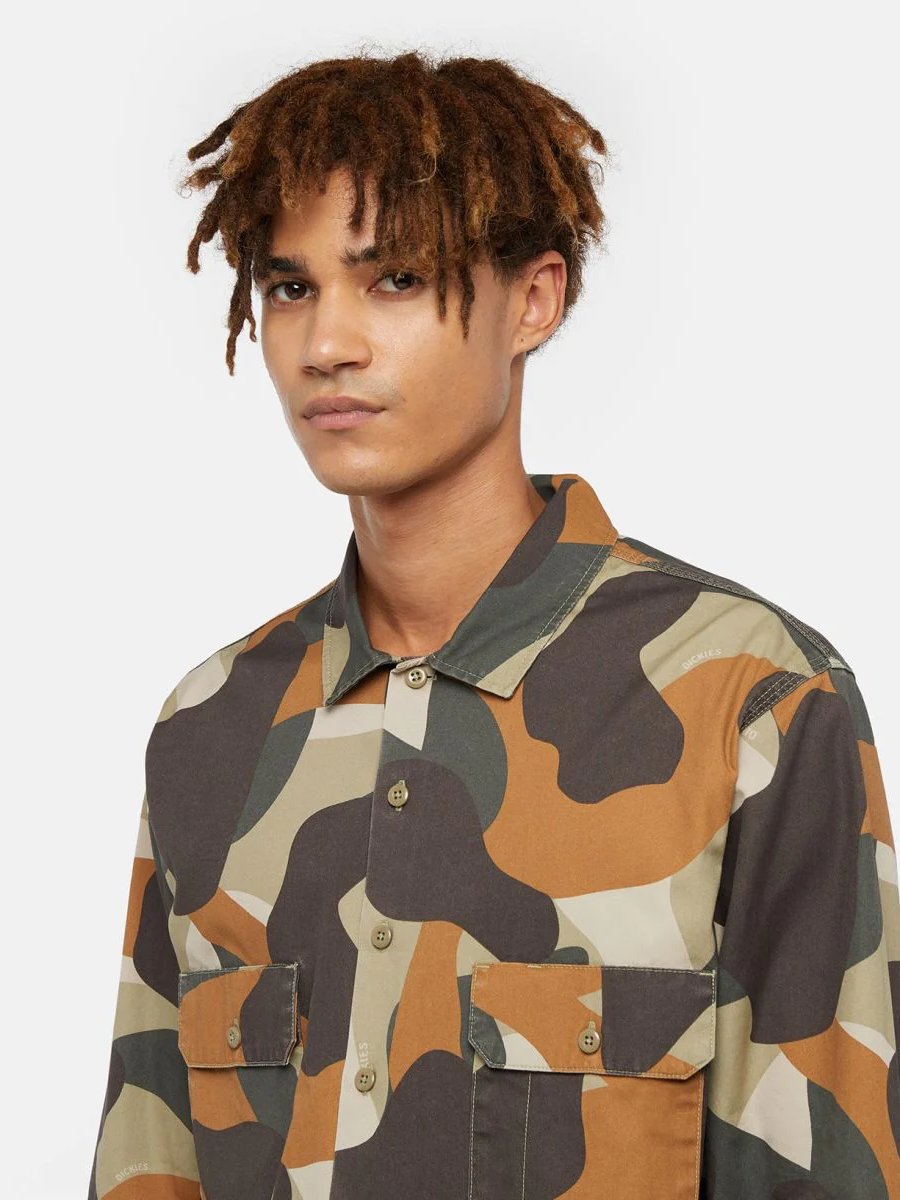 CAMO CANVAS WORK SHIRT