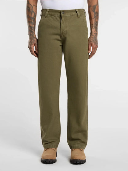DICKIES CANVAS CARPENTER PANT MILITARY GREEN 