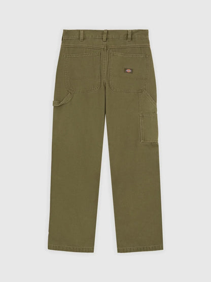 DICKIES CANVAS CARPENTER PANT MILITARY GREEN