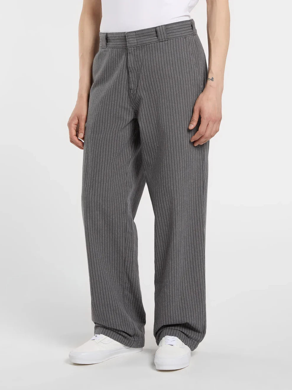DICKIES LIMA PINSTRIPE PANT CHARCOAL