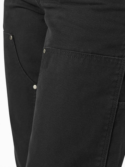 DICKIES DOUBLE KNEE CANVAS PANT BLACK 