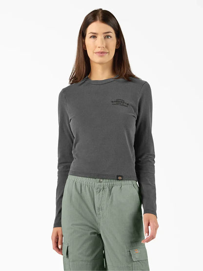 DICKIES CHRISTIANA LONG SLEEVE T-SHIRT BLACK 