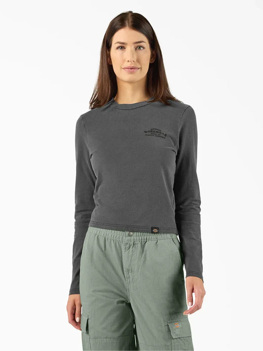 DICKIES CHRISTIANA LONG SLEEVE T-SHIRT BLACK 