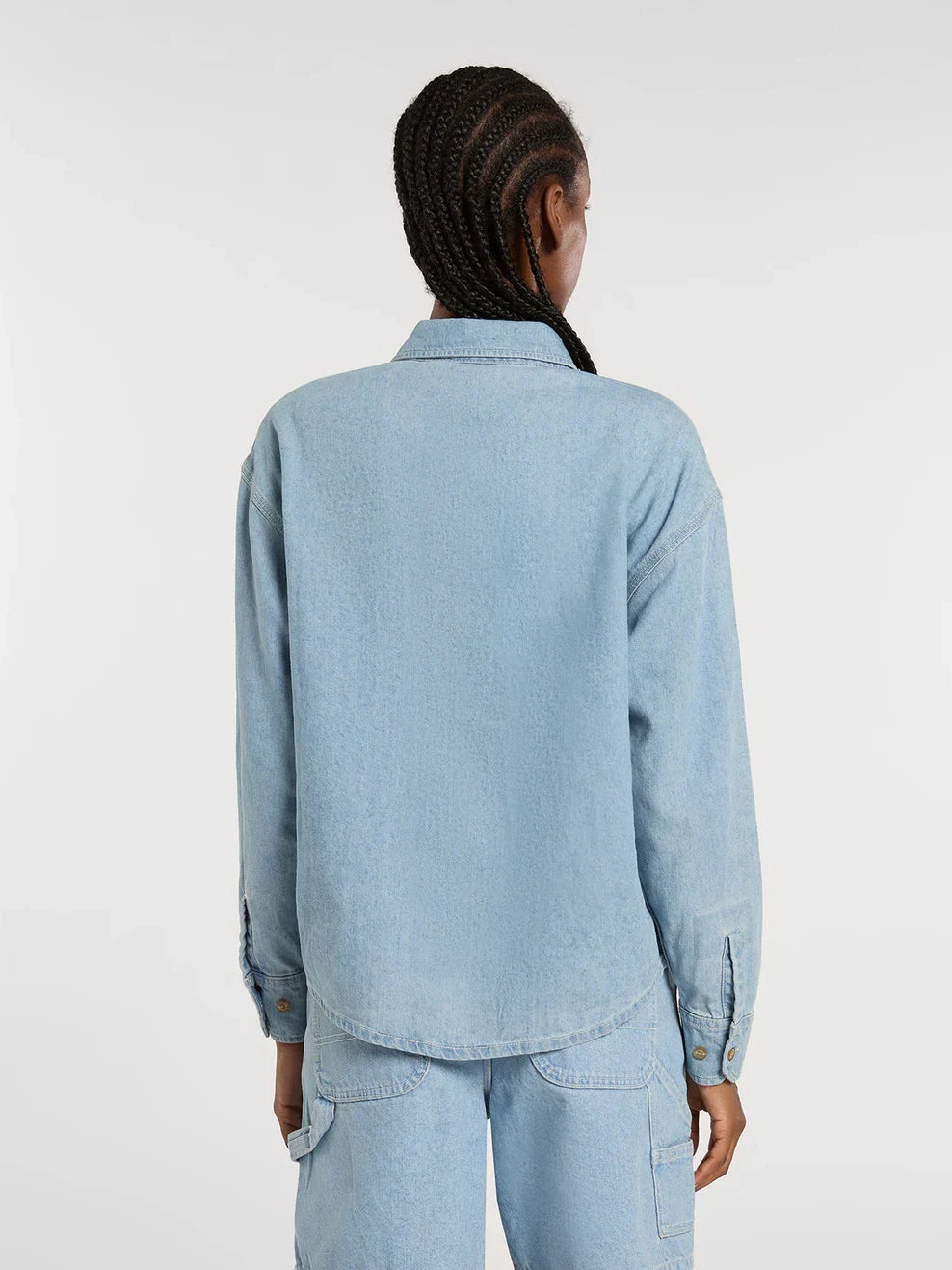 DICKIES LIGHTWEIGHT DENIM SHIRT DENIM VINTAGE WASH 