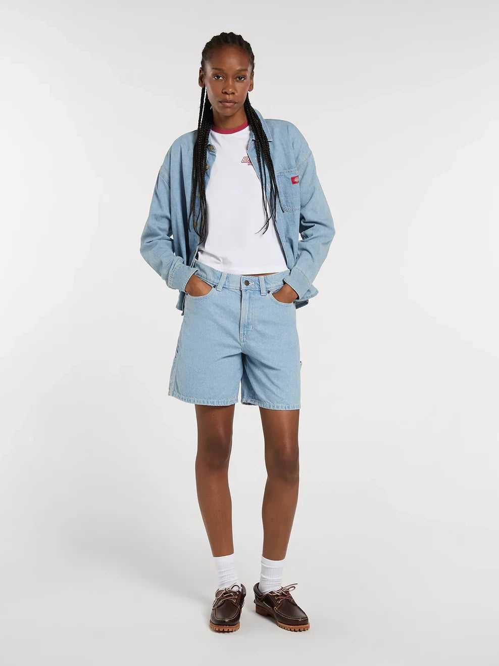 DICKIES LIGHTWEIGHT DENIM SHIRT DENIM VINTAGE WASH 