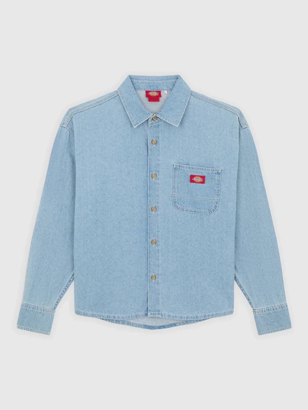 DICKIES LIGHTWEIGHT DENIM SHIRT DENIM VINTAGE WASH 