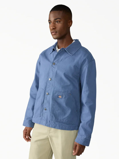 DICKIES UNLINED CANVAS BARN JACKET RETRO INDIGO 