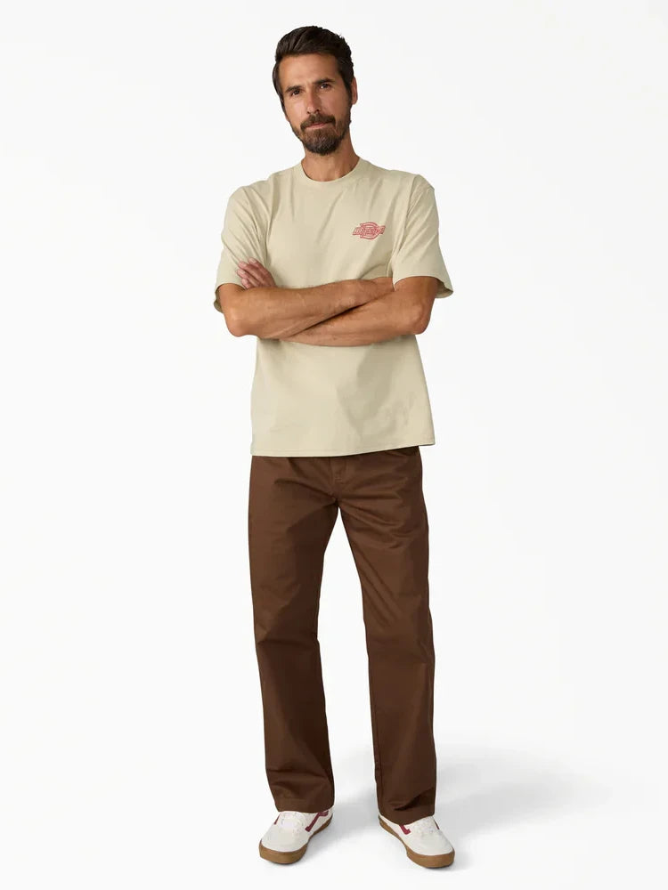 DICKIES UNION LOOSE STRAIGHT TWILL PANT TIMBER BROWN 