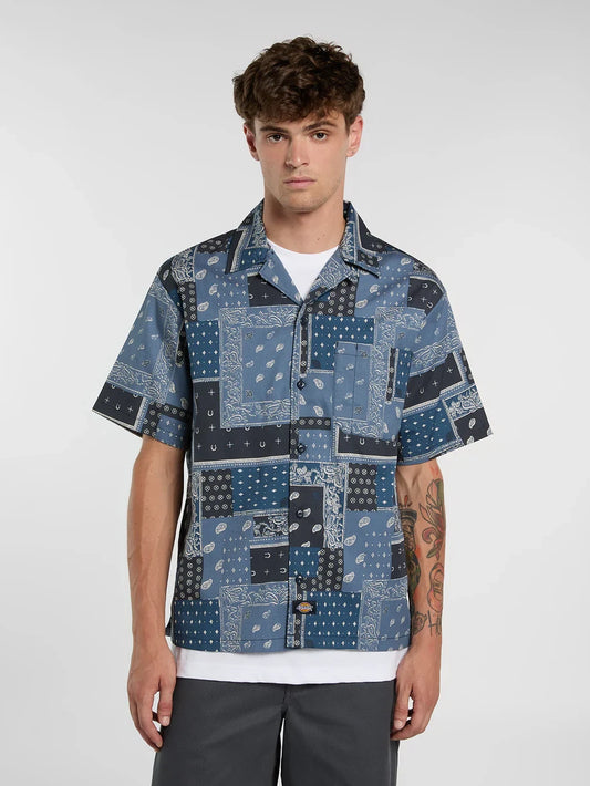 DICKIES GLANDORF SHORT SLEEVE SHIRT DARK NAVY 