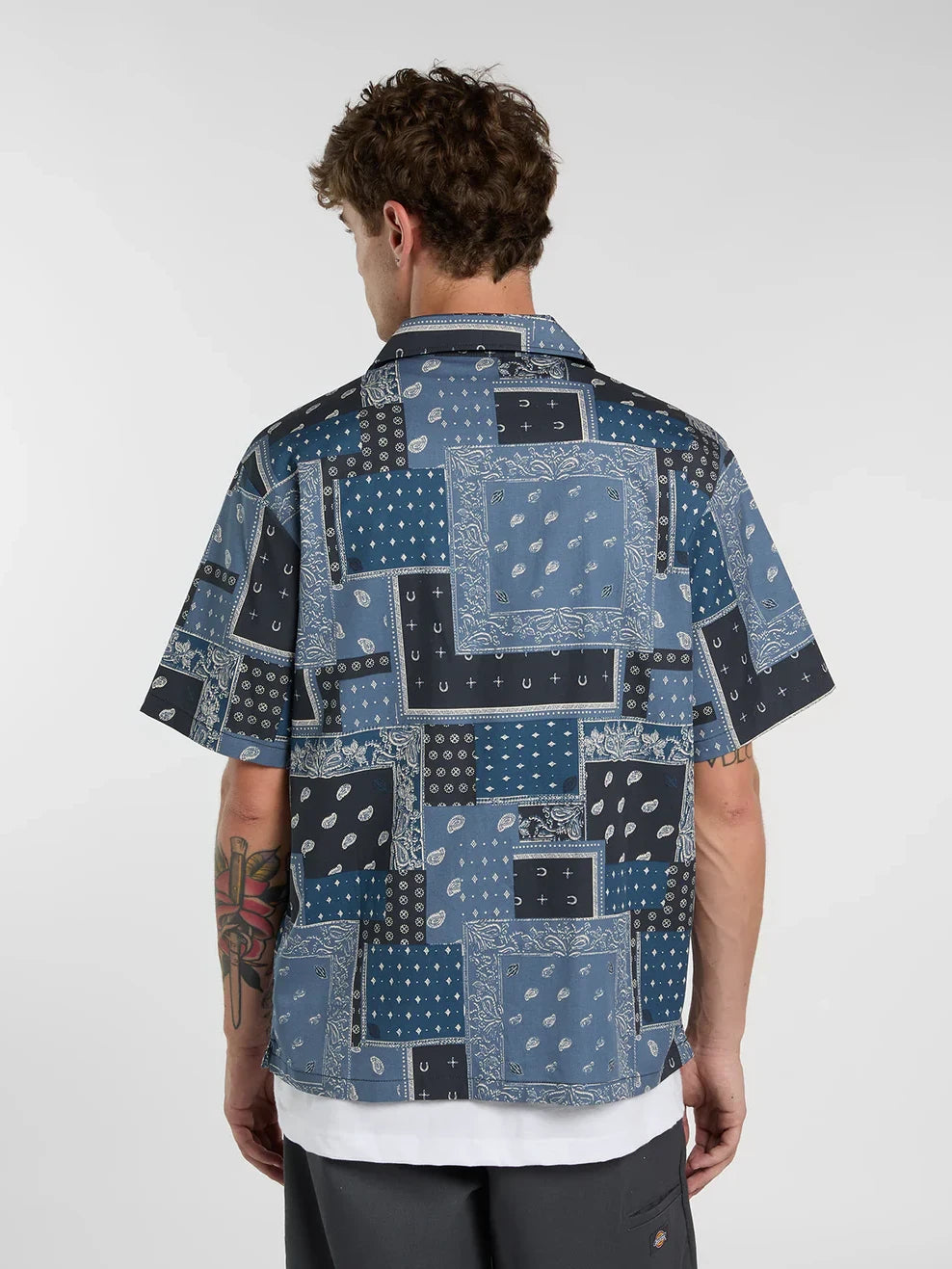 DICKIES GLANDORF SHORT SLEEVE SHIRT DARK NAVY 