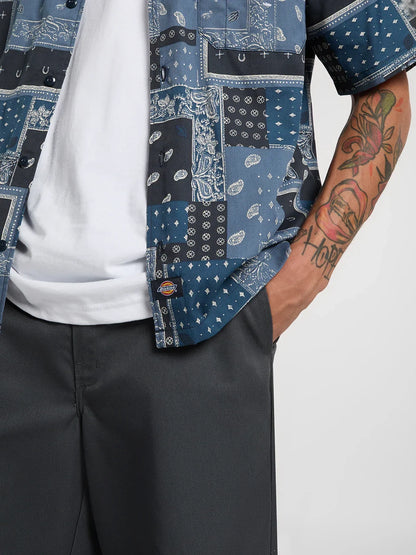 DICKIES GLANDORF SHORT SLEEVE SHIRT DARK NAVY 