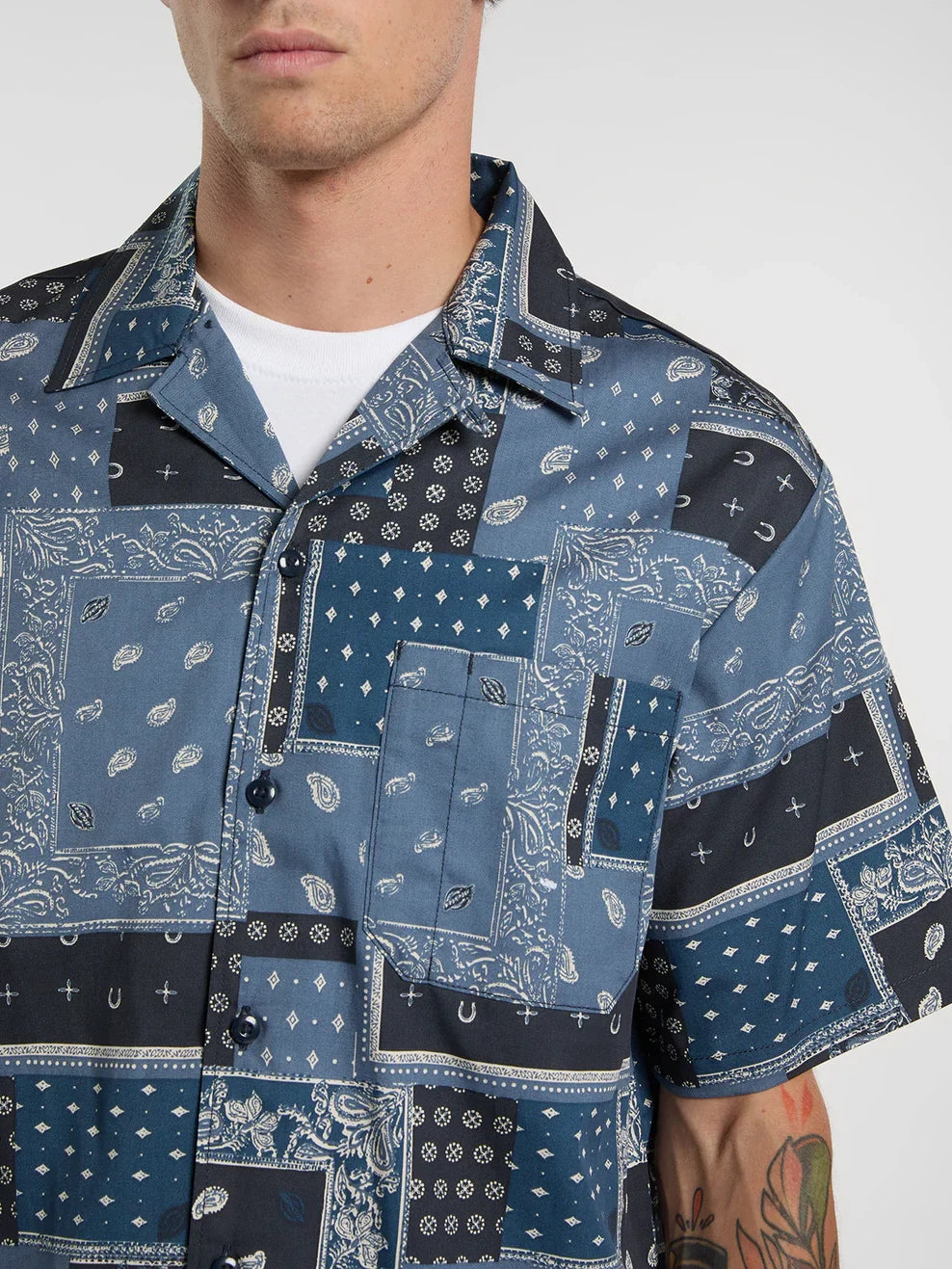 DICKIES GLANDORF SHORT SLEEVE SHIRT DARK NAVY 