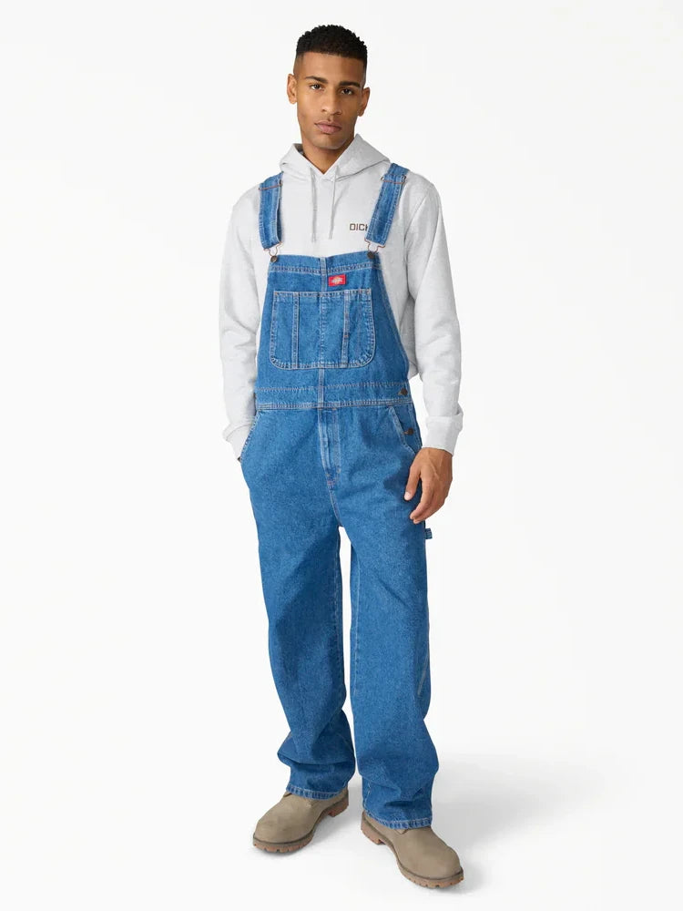 LOOSE DENIM BIB OVERALL