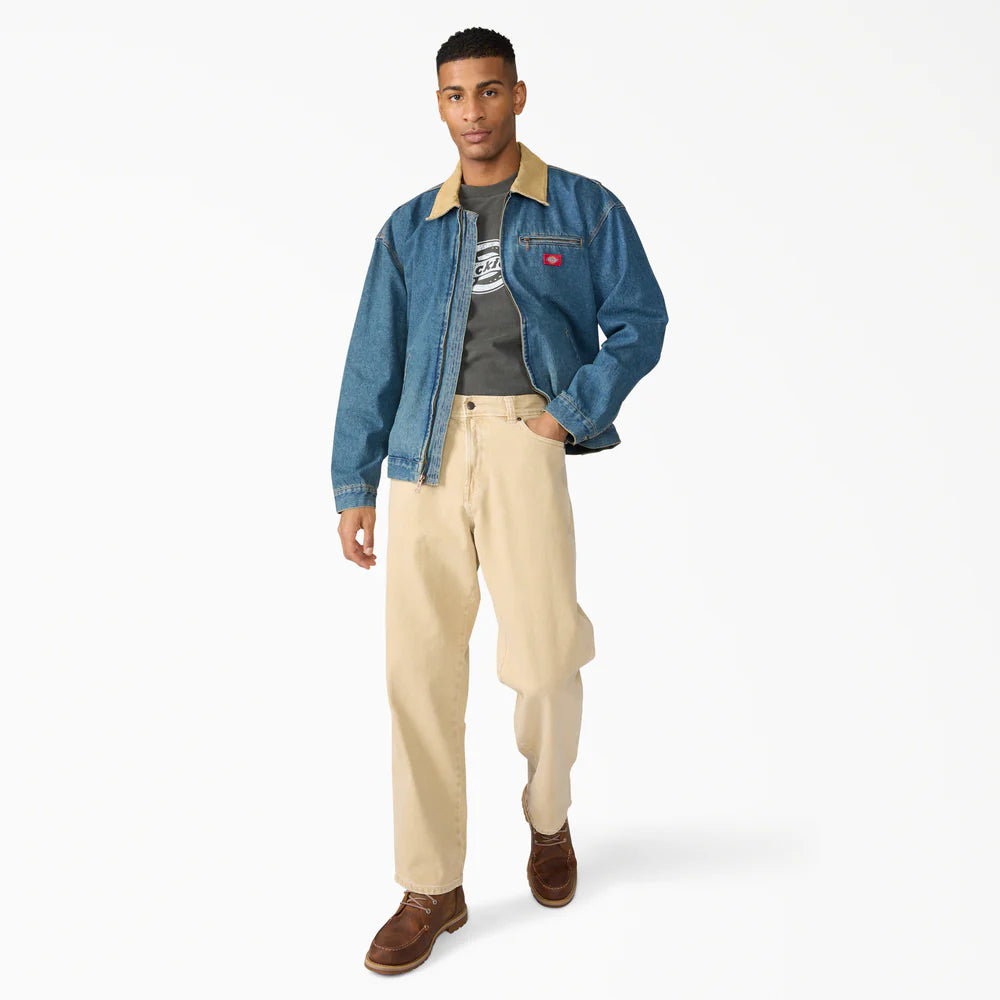 DICKIES DENIM PAINTER JACKET KHAKI TINTED BLUE