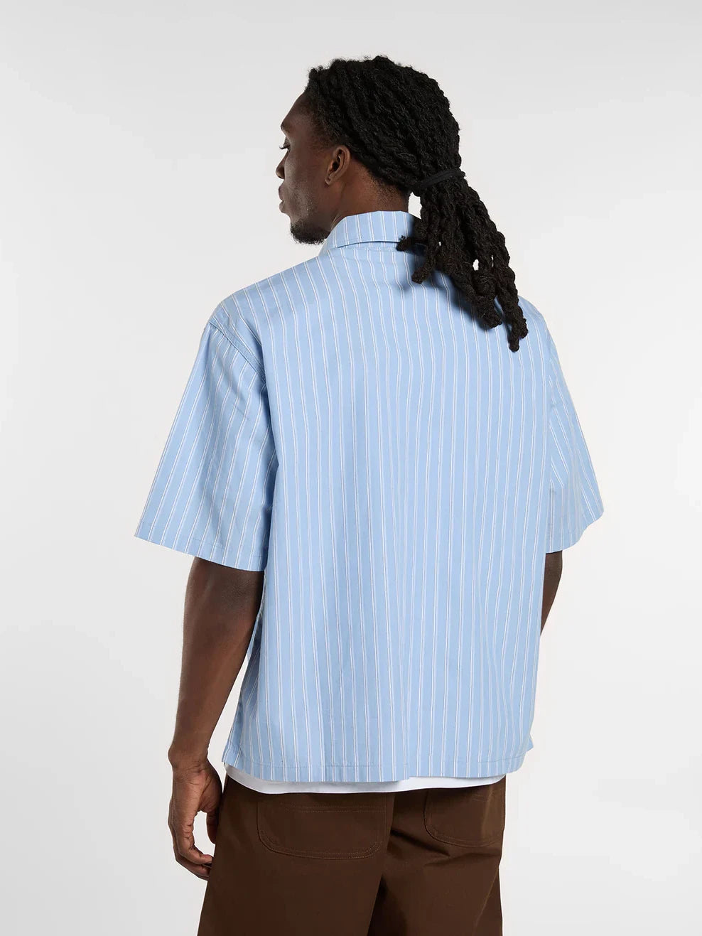 DICKIES VENEDOCIA STRIPE SHORT SLEEVE SHIRT ENDLESS SKY