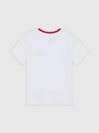 DICKIES PLAINVILLE RINGER TEE WHITE 