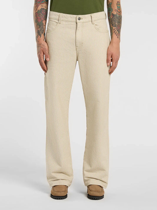 DICKIES HICKORY LOOSE STRAIGHT CARPENTER PANT EUCALYPTUS 