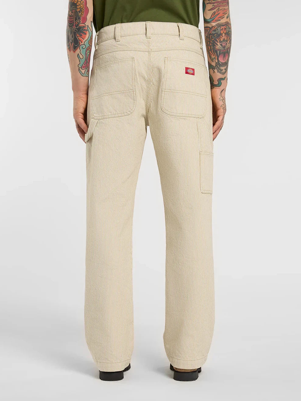 DICKIES HICKORY LOOSE STRAIGHT CARPENTER PANT EUCALYPTUS 