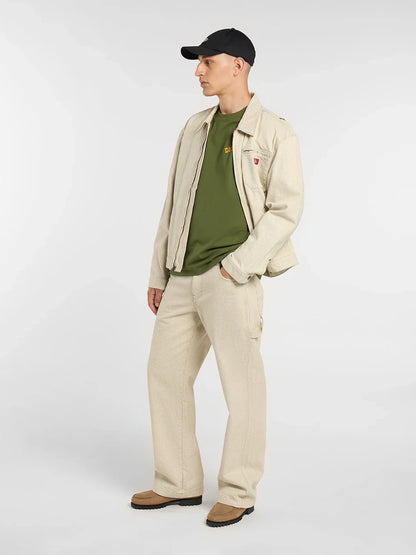 DICKIES HICKORY LOOSE STRAIGHT CARPENTER PANT EUCALYPTUS 