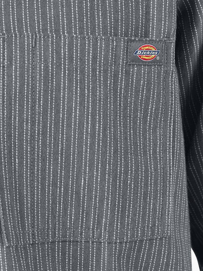 DICKIES LIMA PINSTRIPE SHIRT CHARCOAL 