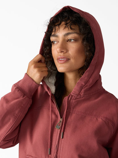 DICKIES SHERPA DUCK BOMBER JACKET APPLE BUTTER