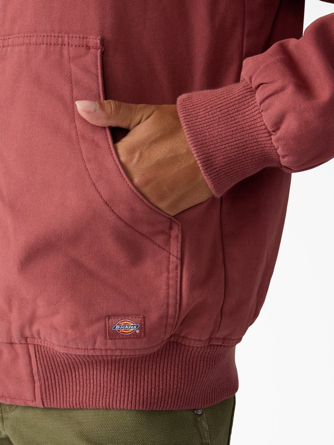 DICKIES SHERPA DUCK BOMBER JACKET APPLE BUTTER