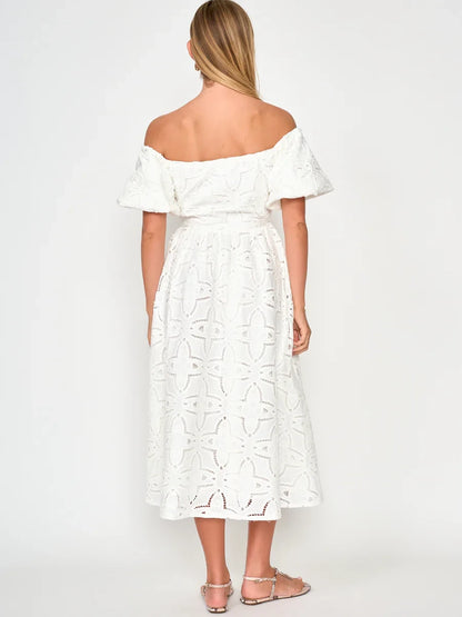 dRA BARBADOS DRESS WHITE 