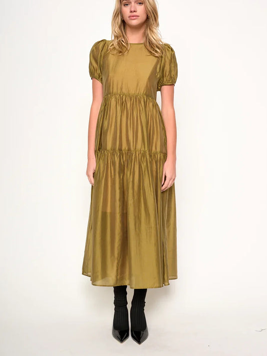 dRA ARIA DRESS CHARTREUSE 