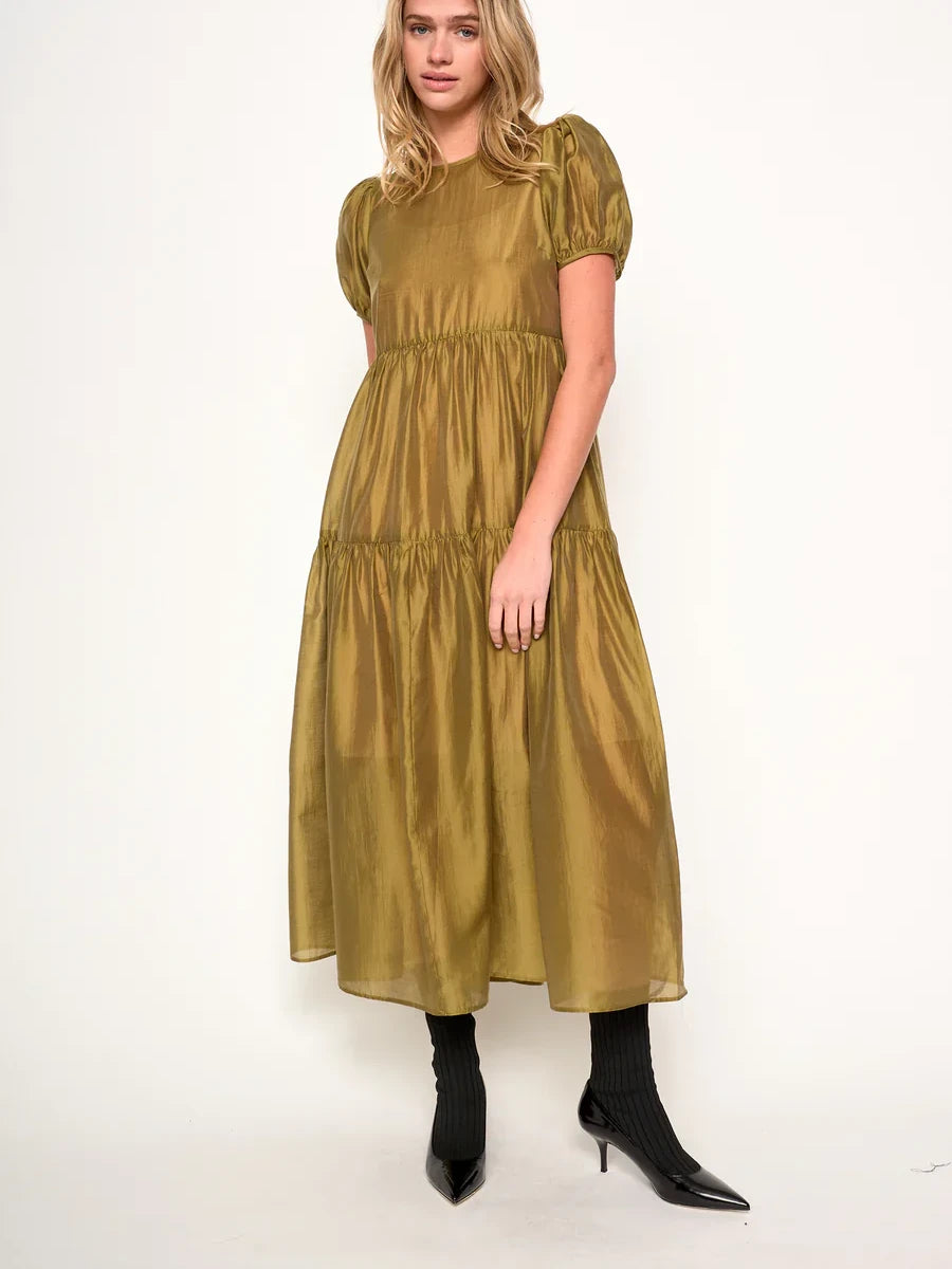 dRA ARIA DRESS CHARTREUSE 