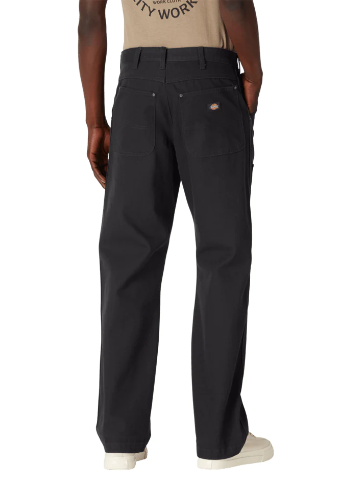 DICKIES DOUBLE FRONT DUCK PANT STONEWASHED BLACK