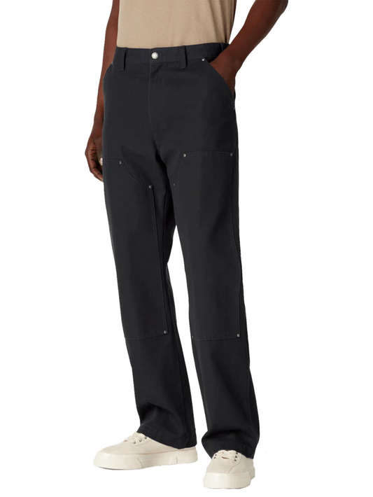 DICKIES DOUBLE FRONT DUCK PANT STONEWASHED BLACK 