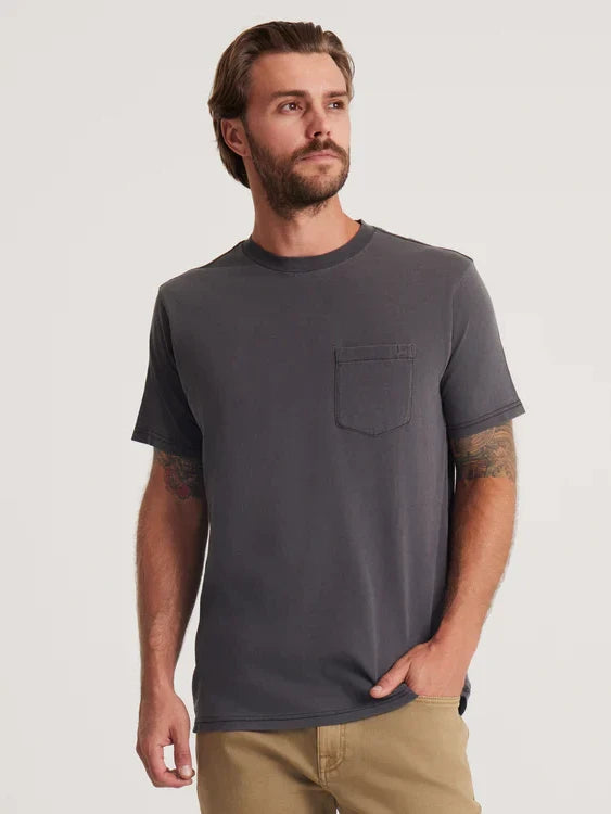 ROARK MADE TO FADE TEE WASHED BLACK 