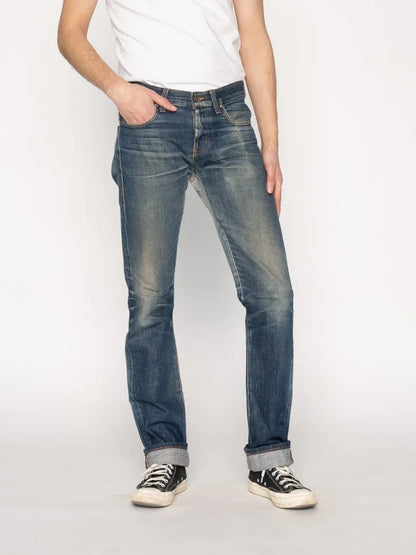 NAKED & FAMOUS STRONG GUY DIRTY FADE SELVEDGE