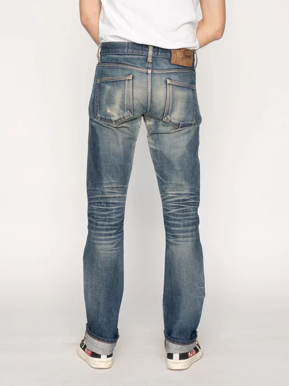 NAKED & FAMOUS STRONG GUY DIRTY FADE SELVEDGE