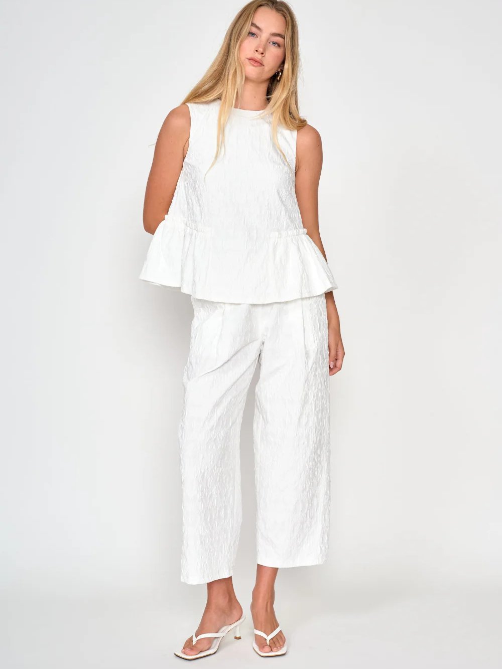 dRA SELAH PANT WHITE 