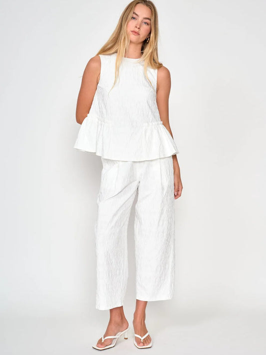dRA SELAH PANT WHITE 
