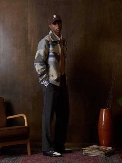 KUWALLA TRIBAL JACKET GREY/BLUE
