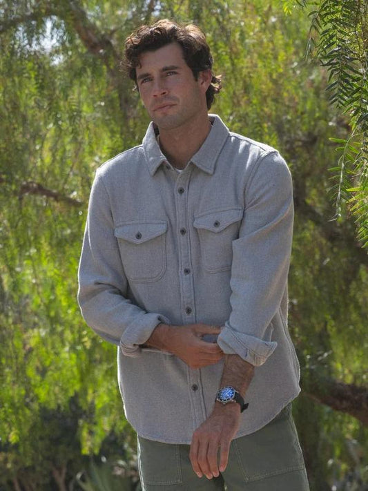 OUTERKNOWN BLANKET SHIRT HTHR GREY