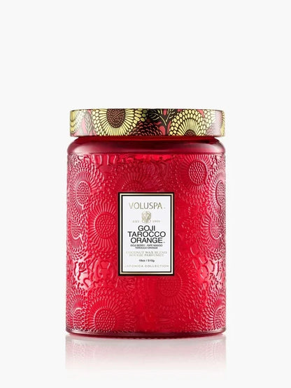 GOJI TAROCCO ORANGE LARGE JAR CANDLE